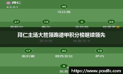 拜仁主场大胜领跑德甲积分榜继续领先